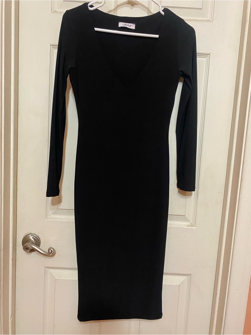 LILYFUL black bodycon sexy dress size S